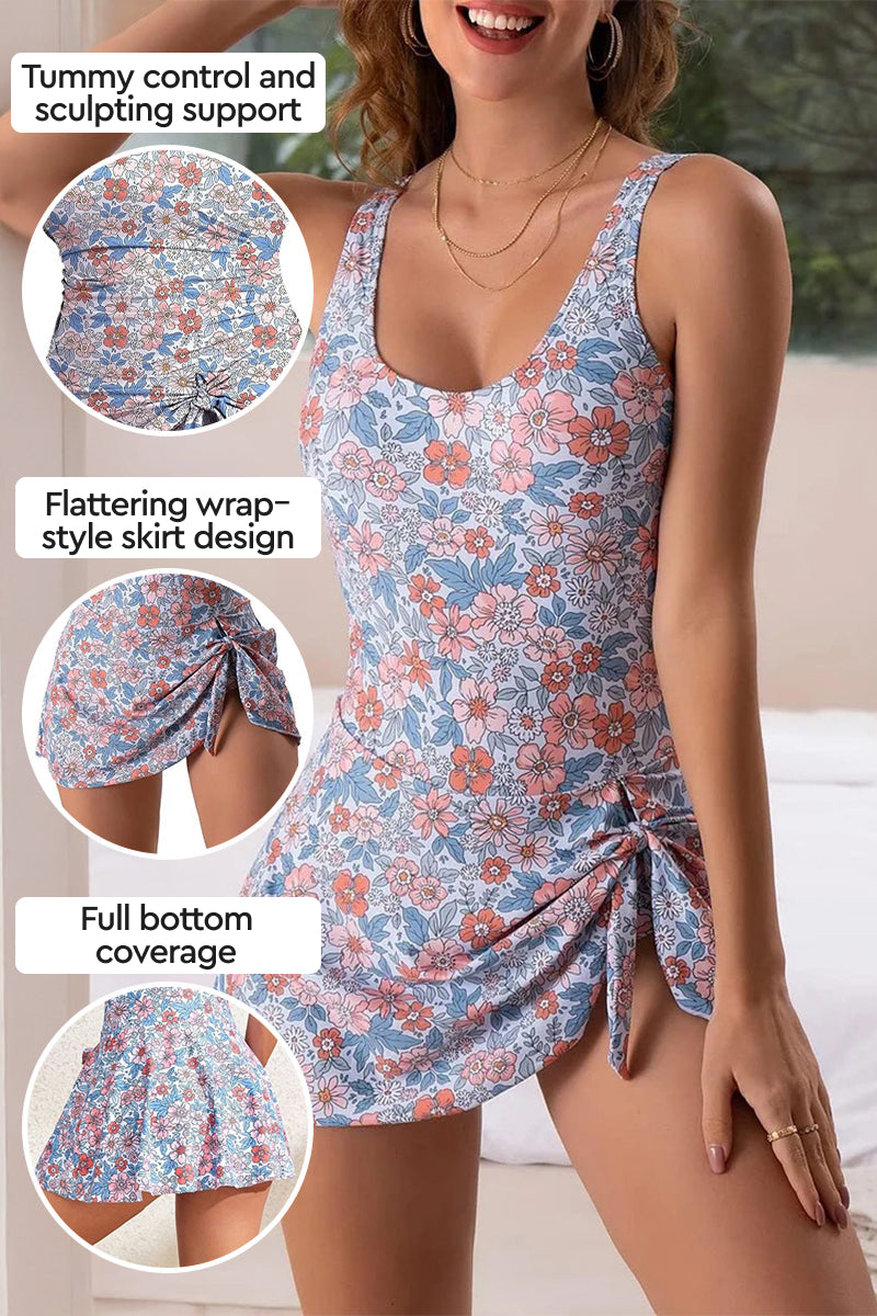Positano Confidence Wrap Swimsuit Dress