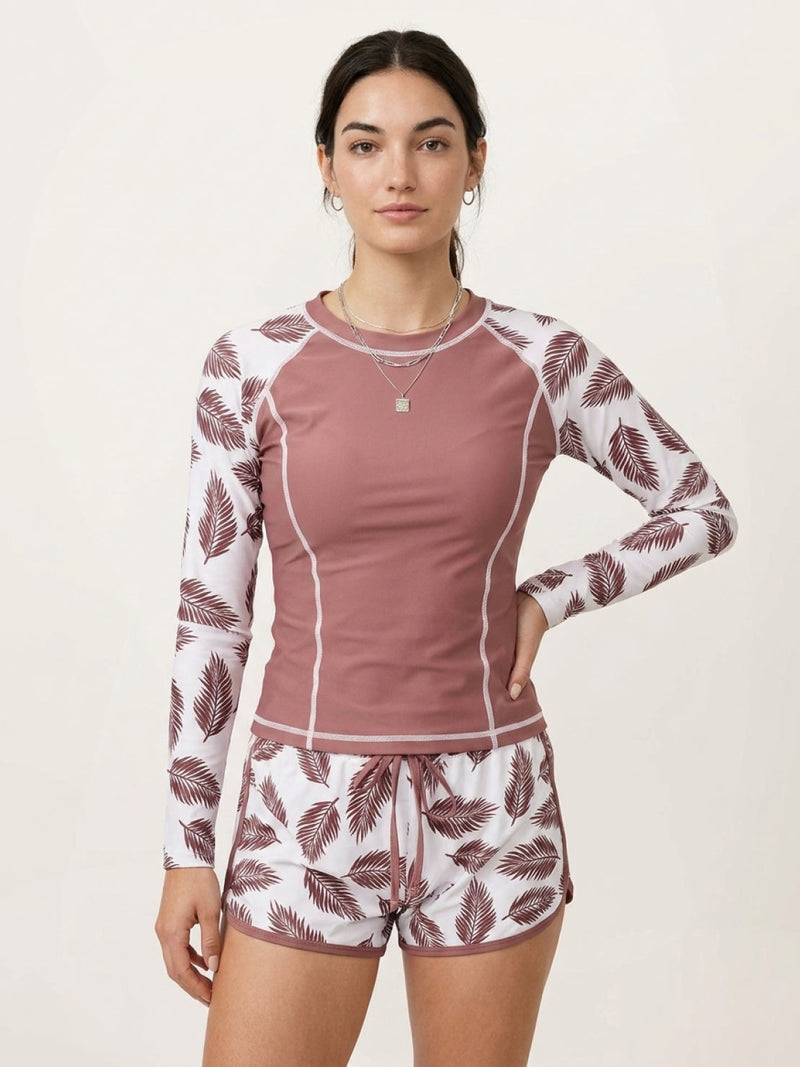 Long-Sleeve UV Rash Guard Set