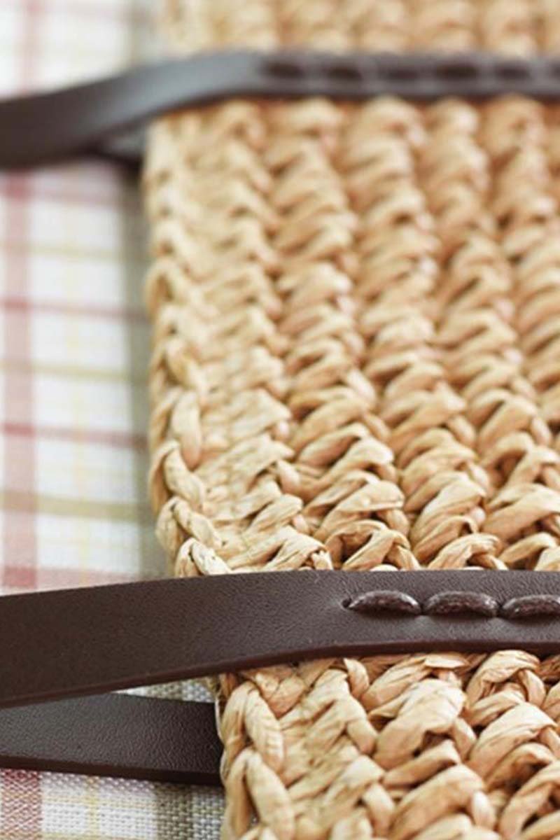 Large Straw Beach Bag